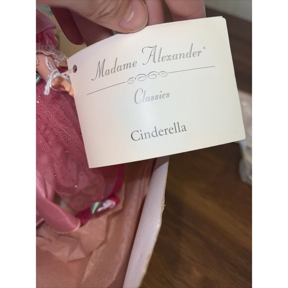 Madame Alexander Doll Cinderella 13400 Pink Gown Flowers 8" w/ Box, Tag Stand - Picture 2 of 6